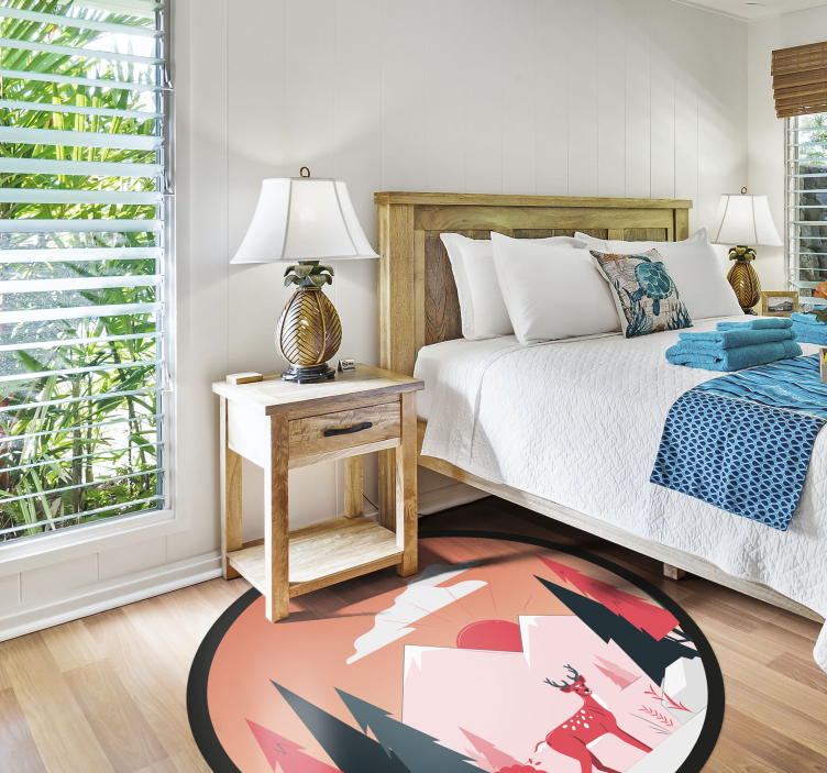 Sakin vahşi doğa görüntüsü doğa pvc halı - TenStickers