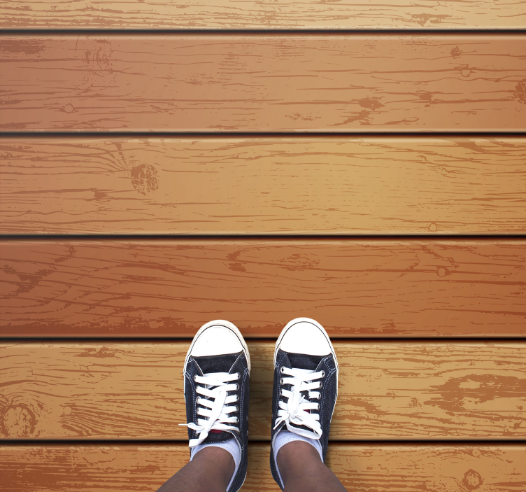 Ahşap doku koridor koşucu - TenStickers