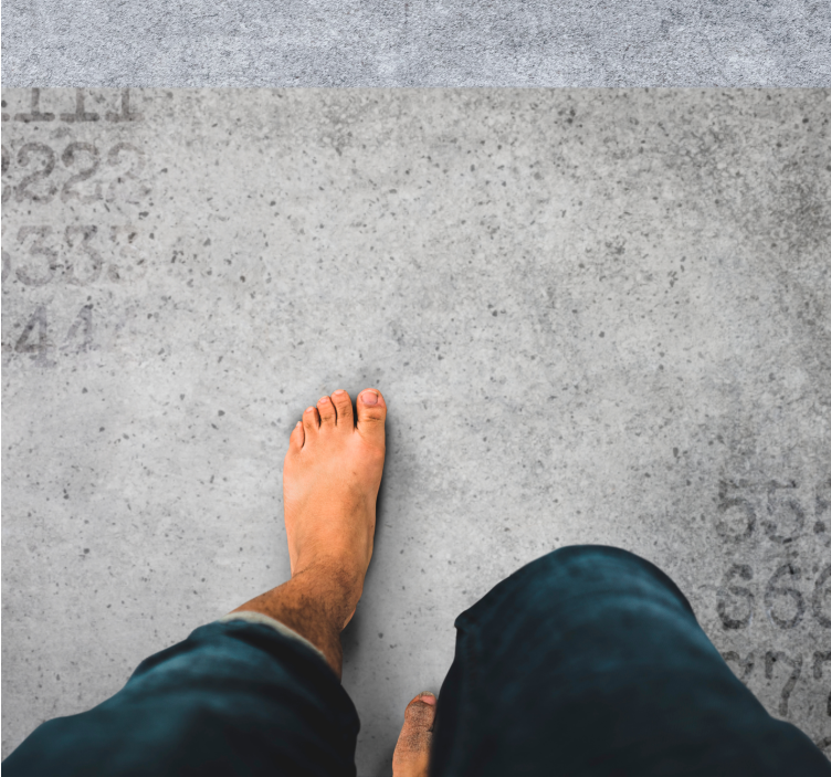 Sayısal taş doku gri pvc halı - TenStickers