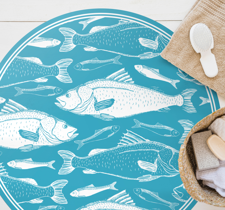 Deniz yosunu desen ahşap döşeme - TenStickers