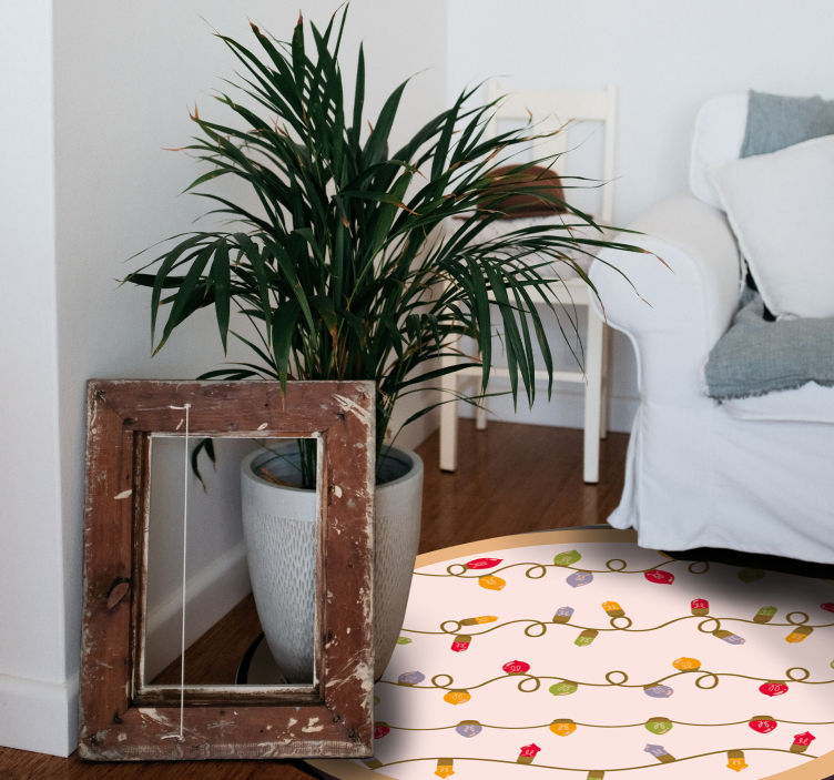 şenlikli çelenk etkinlikler pvc halı - TenStickers