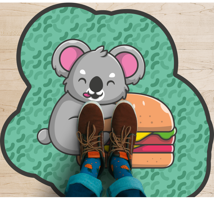 Sevimli koala atıştırmalığı bebek pvc halı - TenStickers