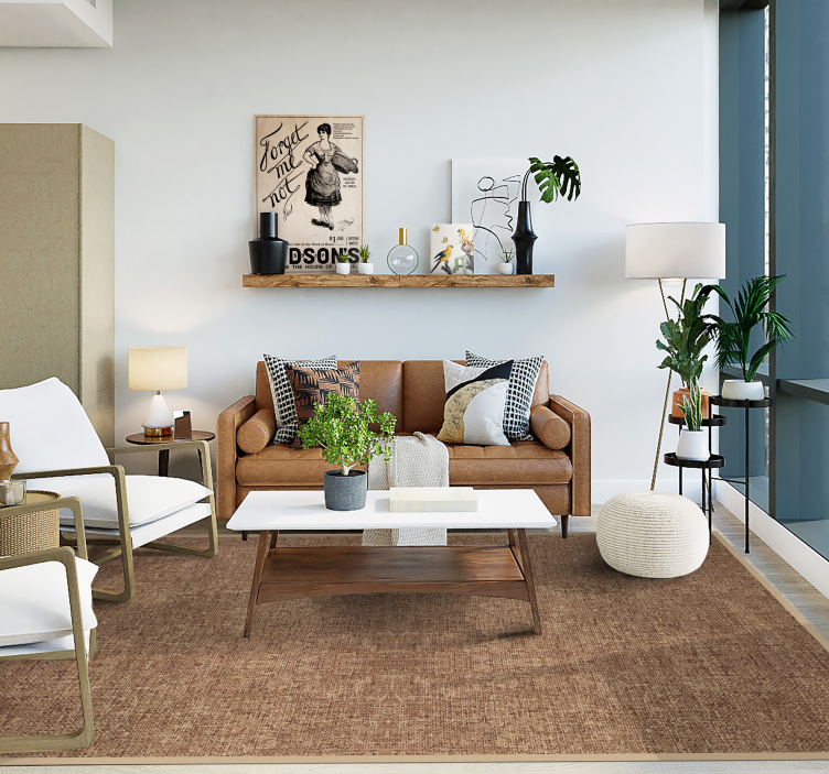 Sıcak toprak tonları doku pvc halı - TenStickers