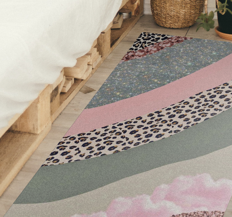 Baskılar çizgili halı ile sihirli şeritler - TenStickers