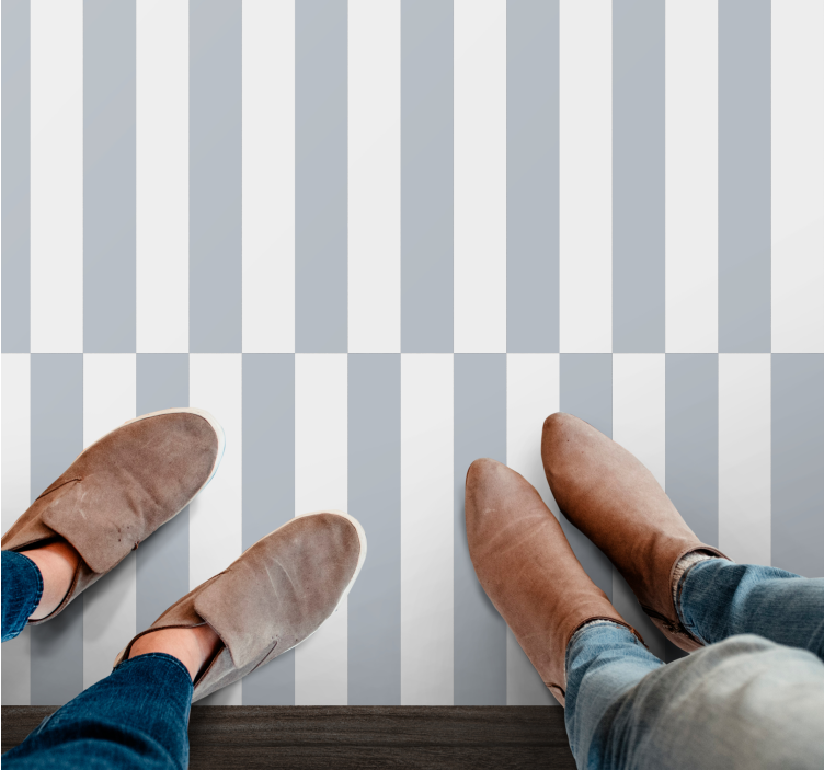 şık çizgili konsept geometrik pvc halı - TenStickers