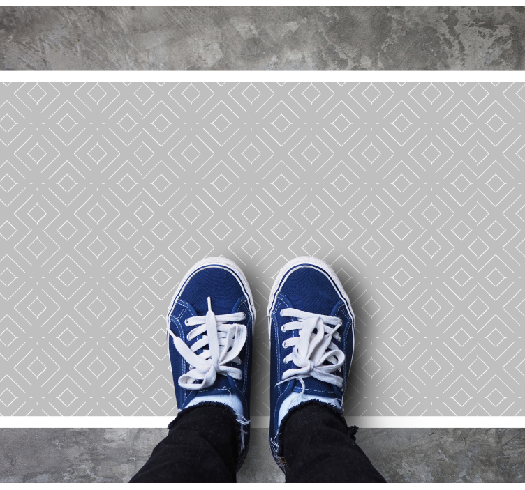 Greyn şık elmaslar yatak odası pvc halı - TenStickers