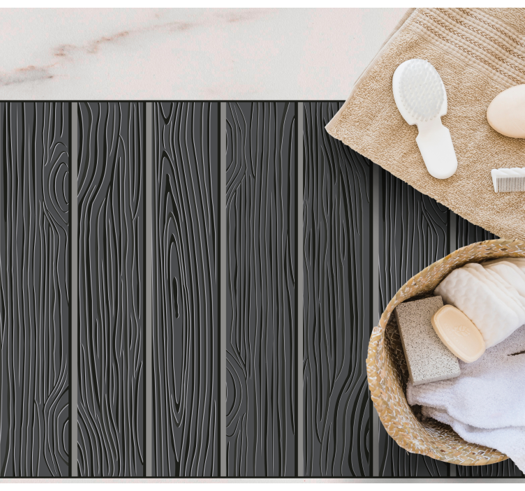 şık koyu renk kaplama ahşap etkisi pvc halı - TenStickers