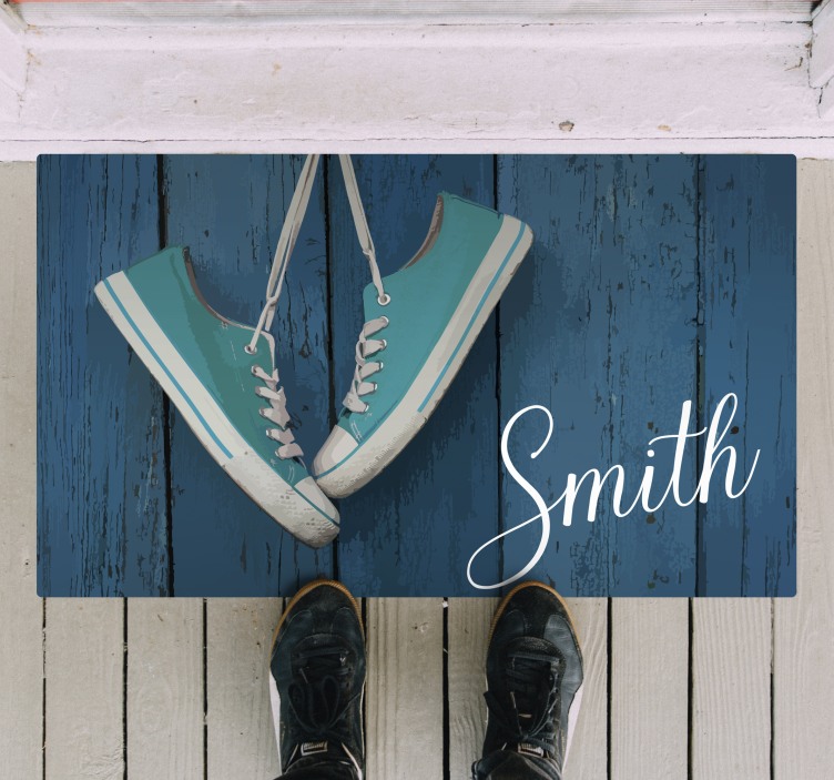 Spor ayakkabı kişiselleştirme doku pvc halı - TenStickers