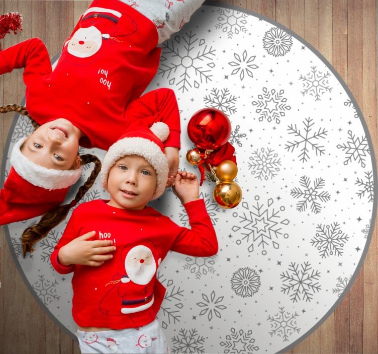 Tatil kar taneleri Noel pvc halı - TenStickers