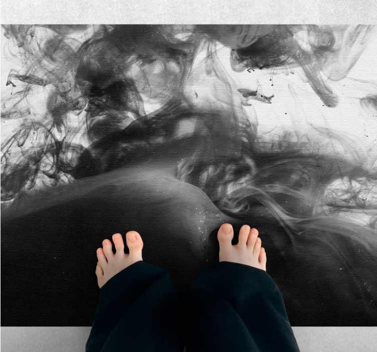 Tek renkli soyut girdaplar Mermer vinil halı - TenStickers