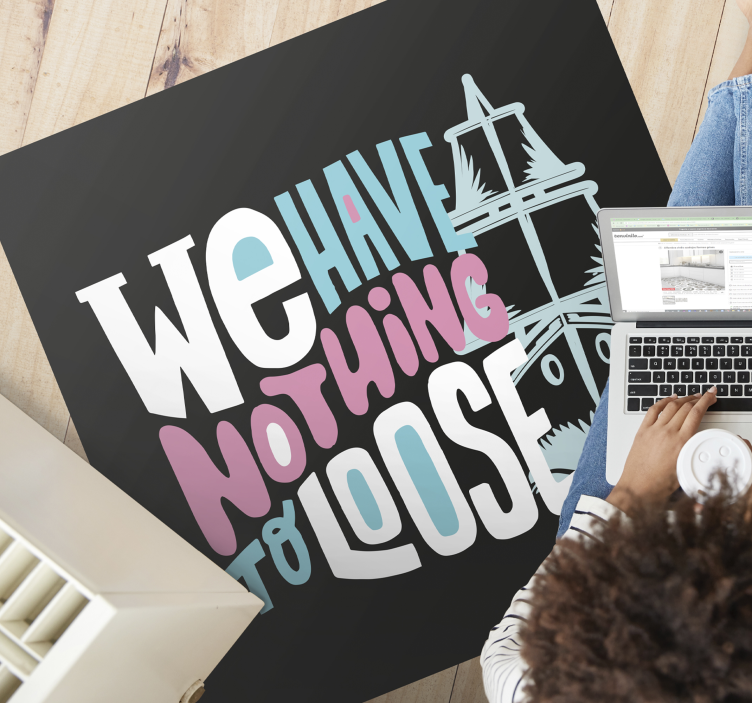 Titanik film motivasyonel alıntı özel halı - TenStickers