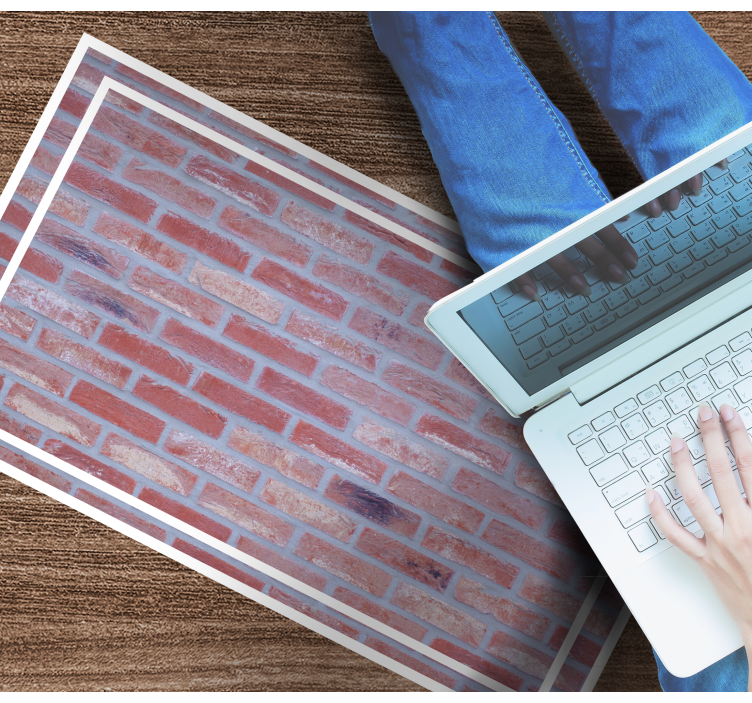 Tuğla deseni taş etkisi pvc halı - TenStickers