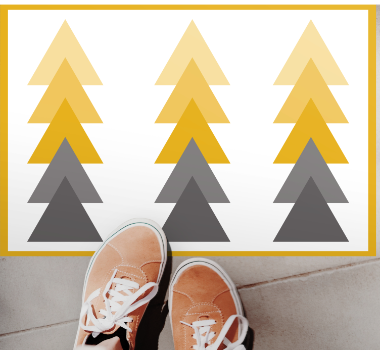 üçgen renk şelalesi geometrik pvc halı - TenStickers