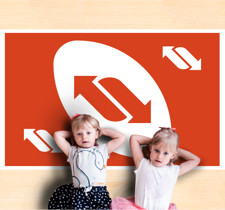 Uno kartları kırmızı renkli salon karolarında geri dönüyor - TenStickers