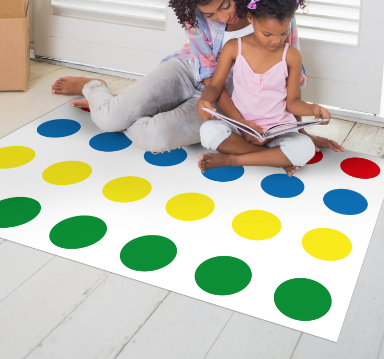 çocuklar için vinil halı twister oyunu - TenStickers