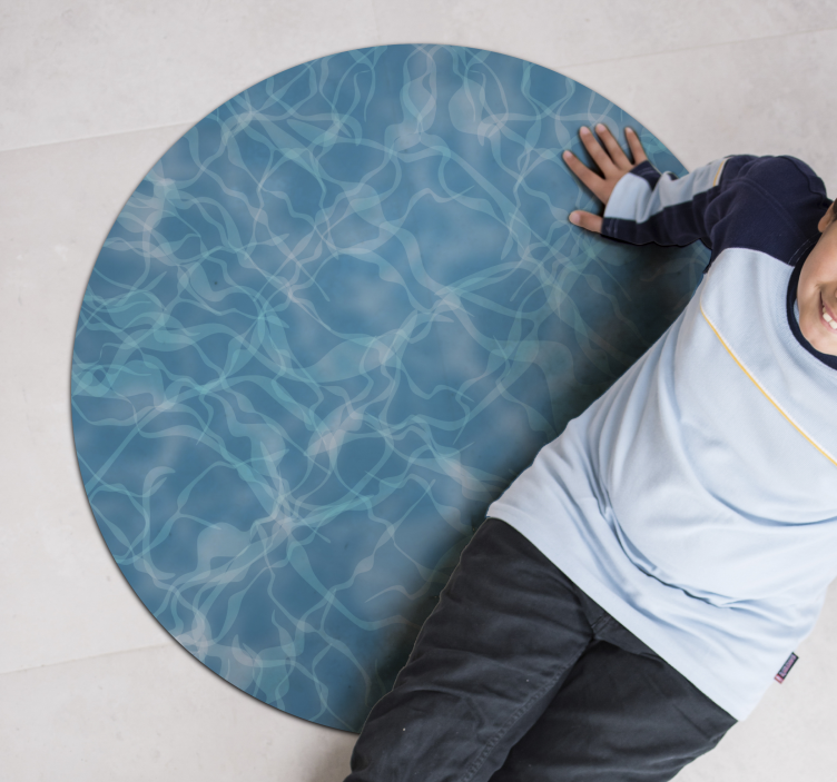 Vinil halı yüzme havuzu doğa kilim - TenStickers