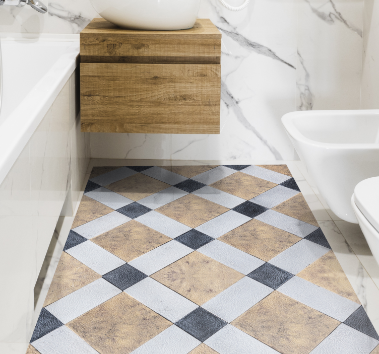 Vintage mable desen eski halı - TenStickers