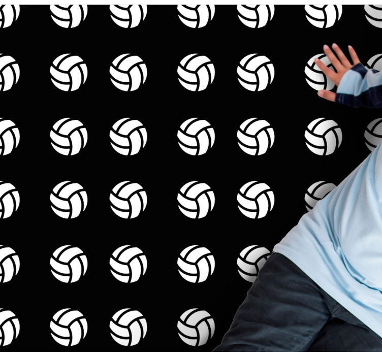 Voleybol deseni oyunlar pvc halı - TenStickers