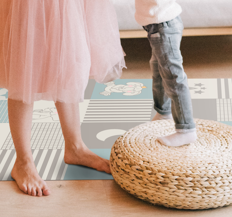 Yama işi kreş bebek pvc halı - TenStickers