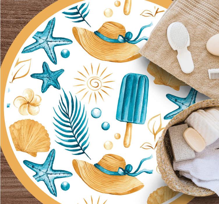 Yaz tatili havası doğa pvc halı - TenStickers