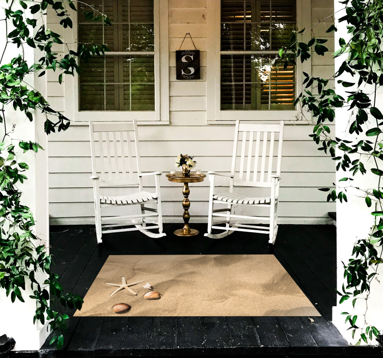 Yaz vibe vinil halı kum taşı yer karoları - TenStickers