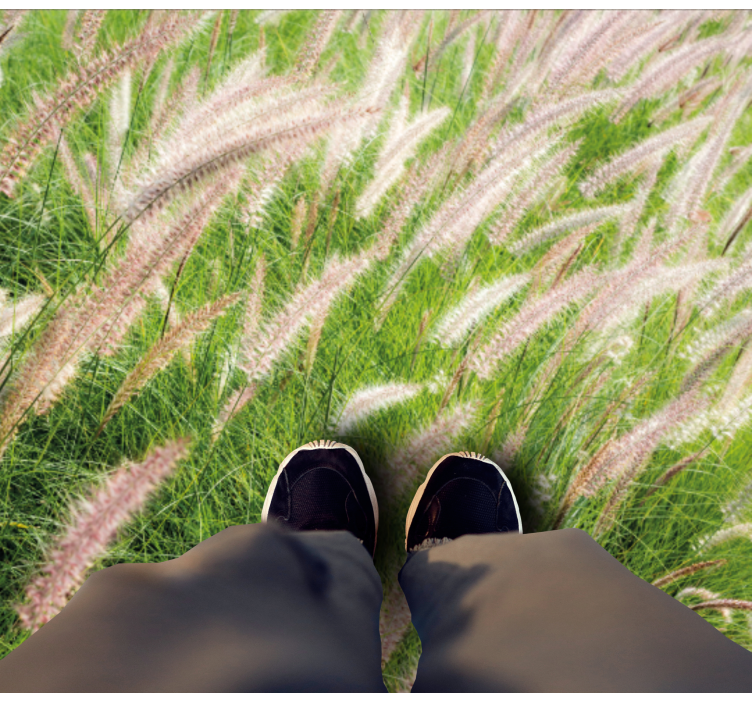 Yemyeşil manzara doğa pvc halı - TenStickers