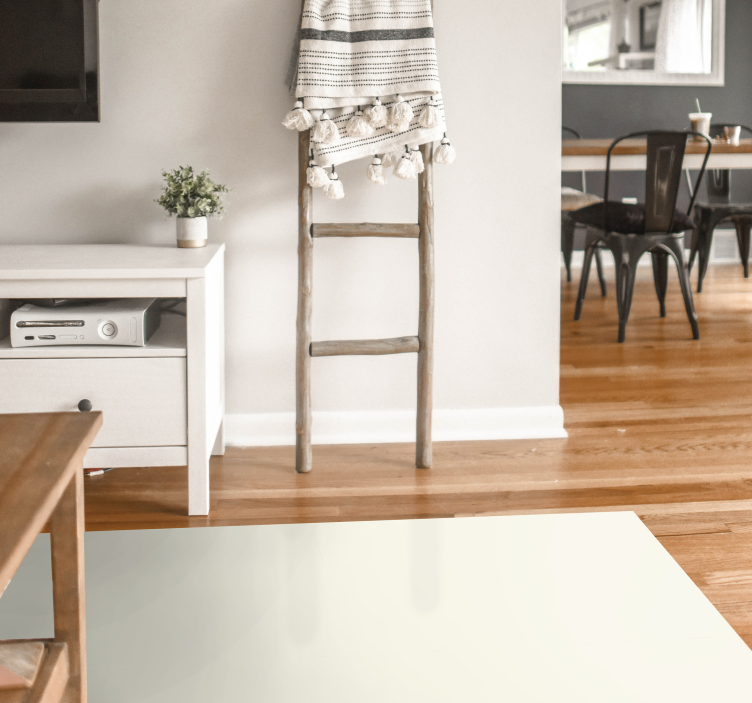 Yumuşak beyaz tuval oturma odası pvc halı - TenStickers