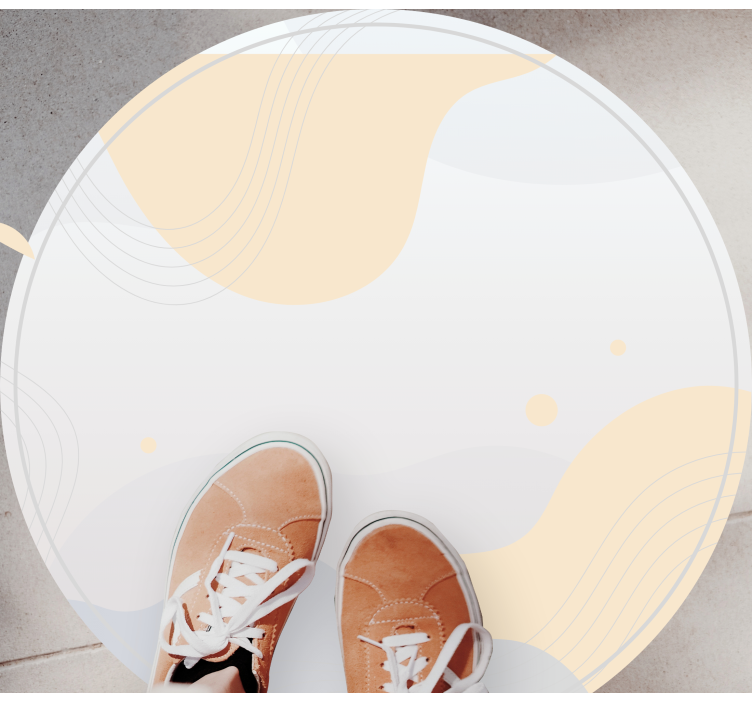 Yumuşak dalga motifleri minimalist pvc halı - TenStickers