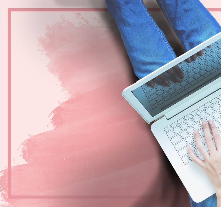 Yumuşak pembe tonları yatak odası pvc halı - TenStickers