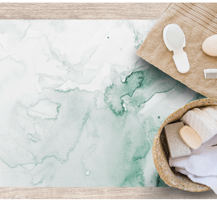 Yumuşak yeşil girdap Mermer vinil halı - TenStickers