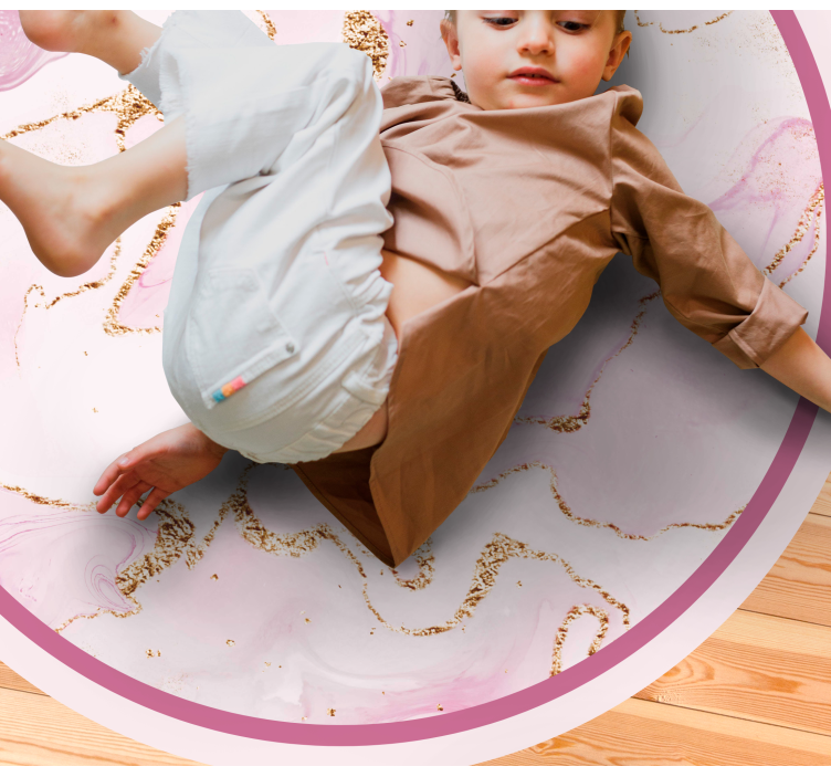 Zarif pembe girdap Mermer vinil halı - TenStickers