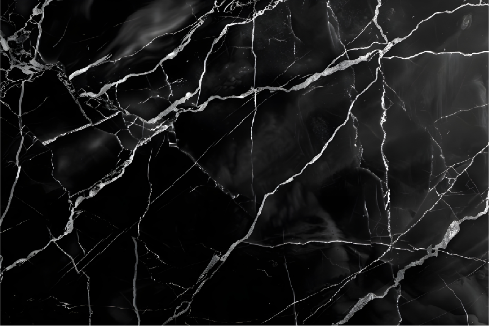 Mermer taklidi siyah pvc halı - TenStickers