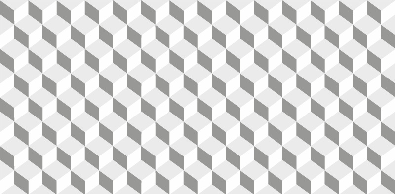 Gri küpler mutfak pvc halı - TenStickers