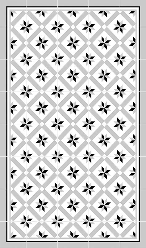 Hidrolik gri mutfak pvc halı - TenStickers