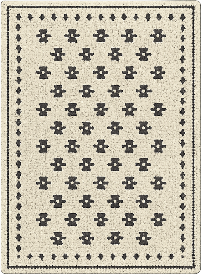 çiçek mozaiği oturma odası pvc halı - TenStickers