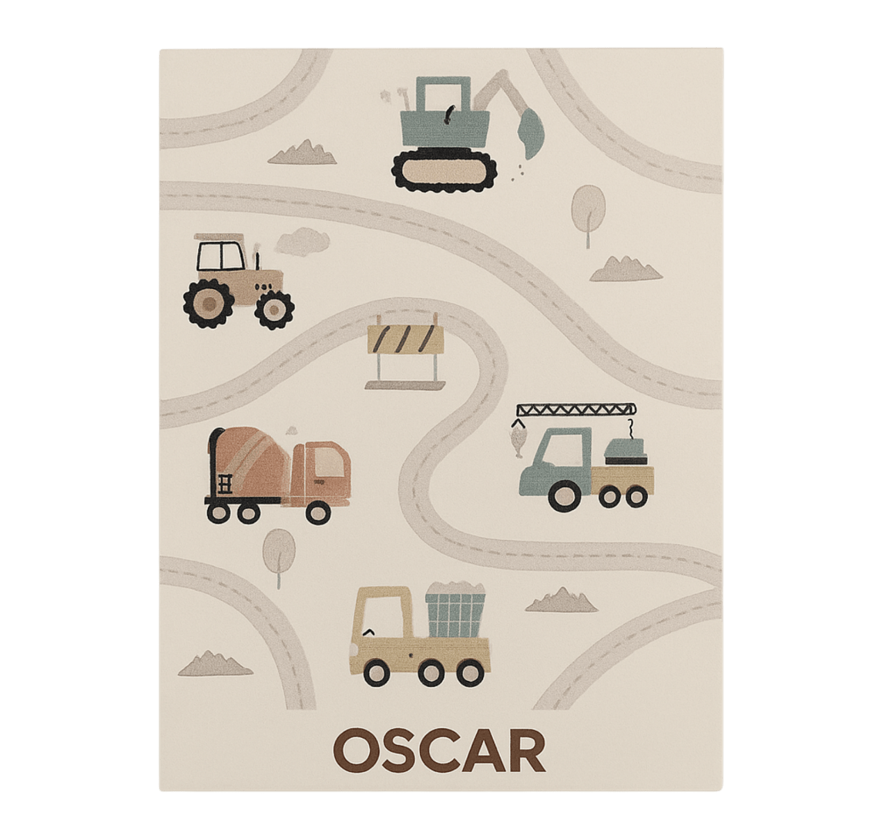 Özel bej yapı pvc halı - TenStickers