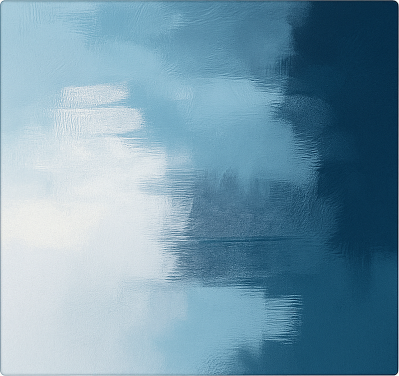 Soyut dışavurumcu sanat mavi pvc halı - TenStickers