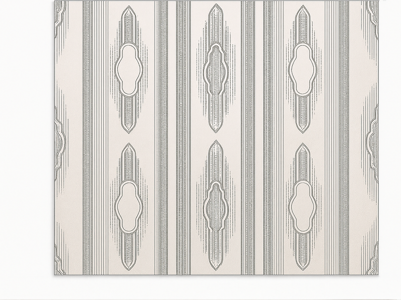 Karmaşık etnik geometri yemek odasi pvc halı - TenStickers