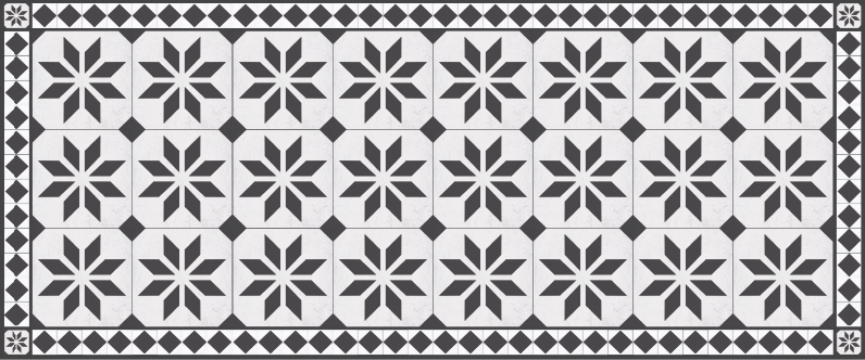 Klasik stil halı mozaic pvc halı - TenStickers