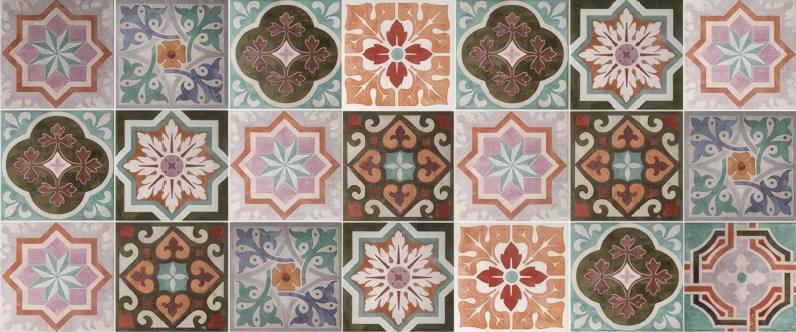 Piastrellin sicilya mozaic pvc halı - TenStickers