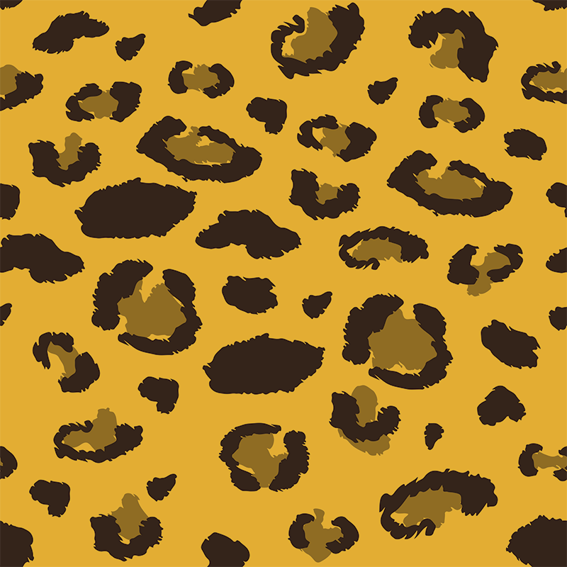Hayvan pvc halı leopar desenli - TenStickers
