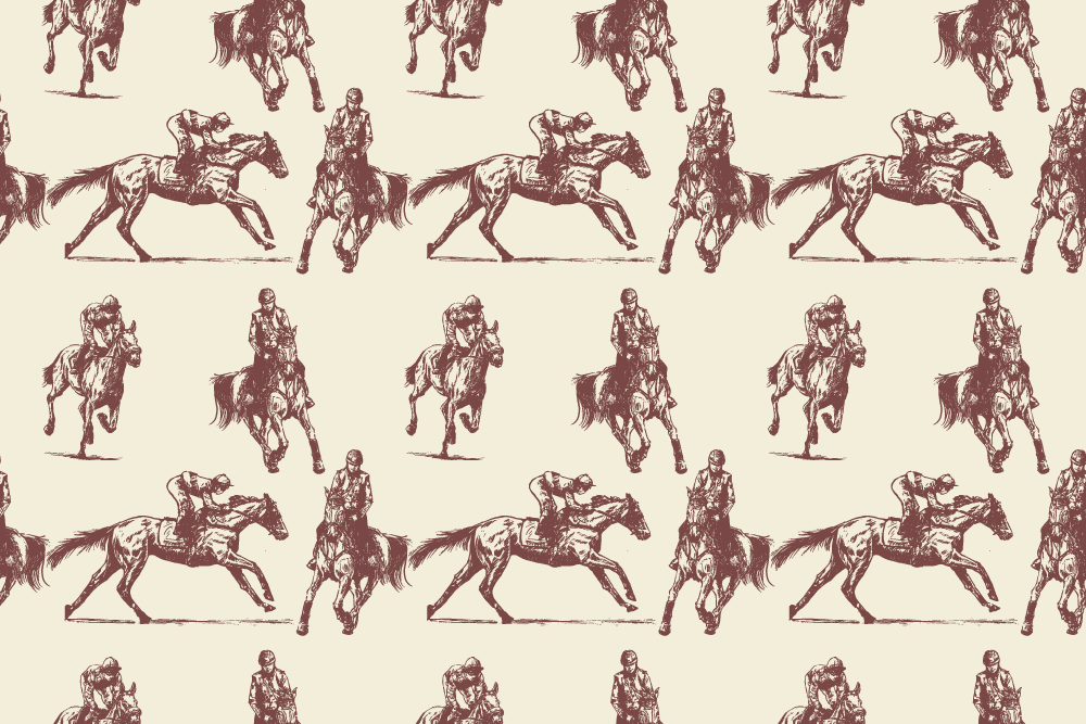 Hayvan pvc halı bej ve kahverengi at deseni - TenStickers