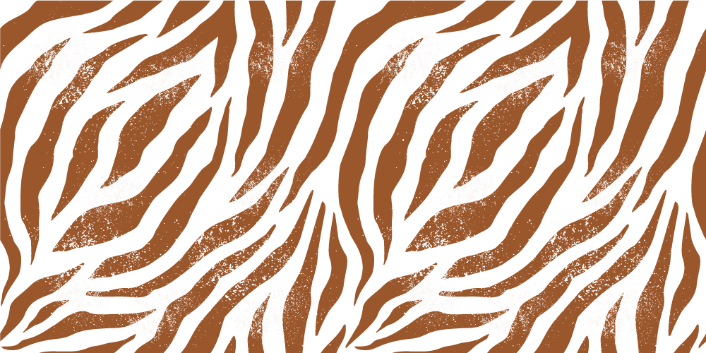 Hayvan pvc halı kahverengi zebra desenli - TenStickers