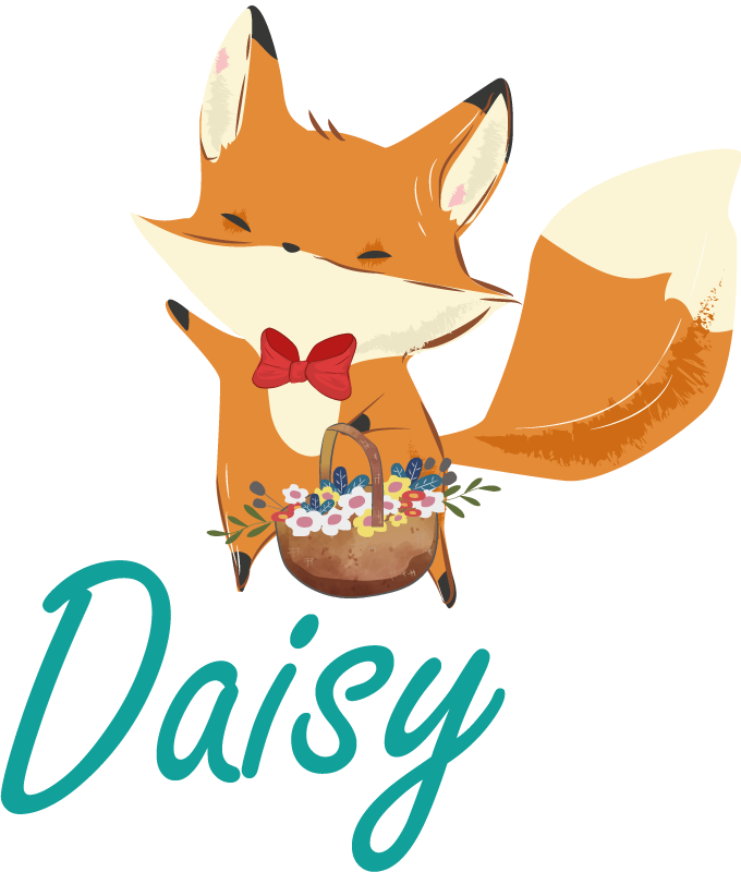 Hayvan pvc halı oyuncu tilki karakteri - TenStickers