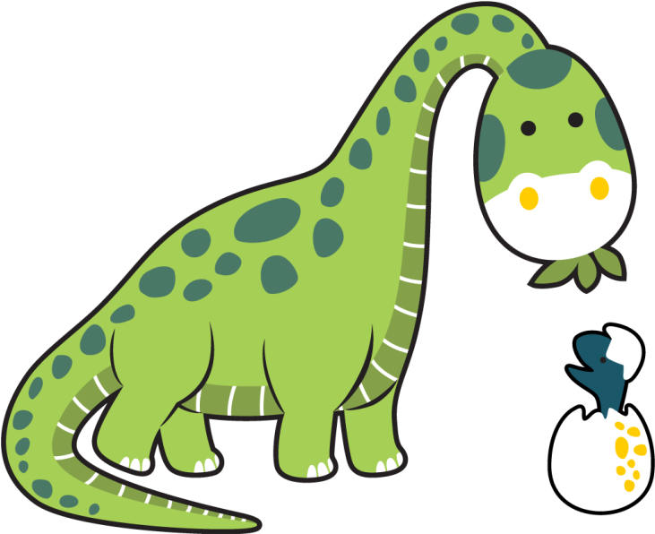 Hayvan pvc halı sevimli dinozor yumurtası - TenStickers