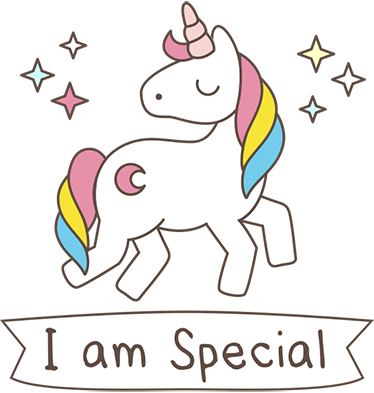 Hayvan pvc halı - Özel sözlü unicorn - TenStickers