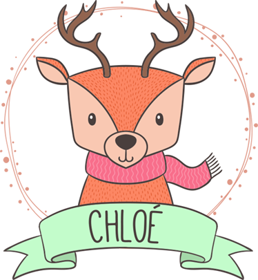 Hayvan pvc halı kişiye özel baby deer - TenStickers
