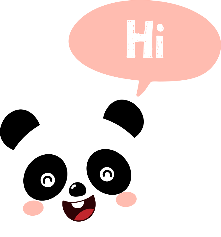 Hayvan pvc halı panda merhaba diyor - TenStickers