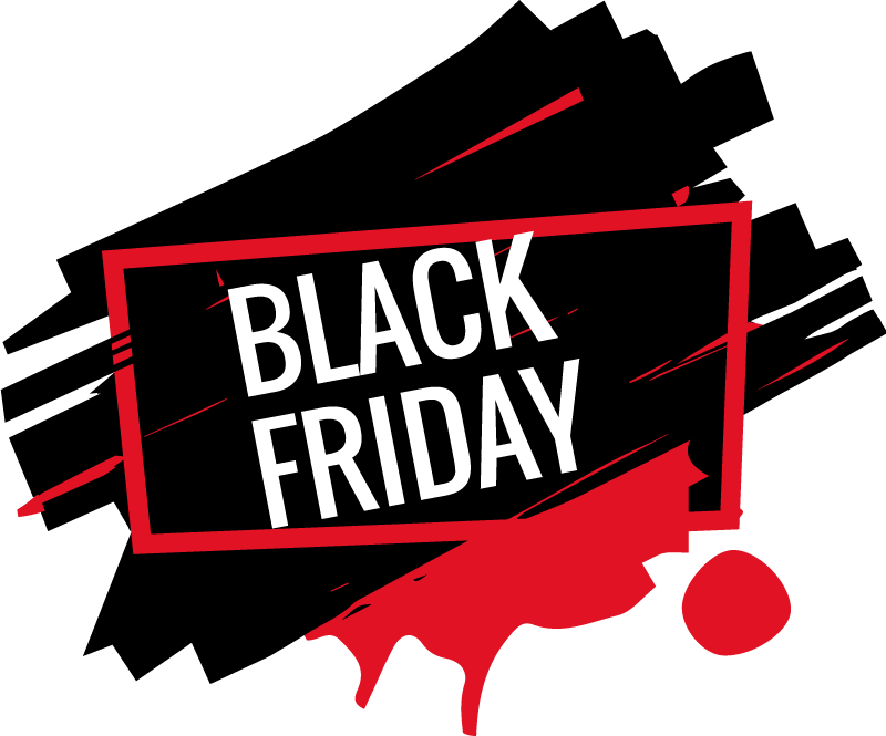 Black friday vinil halı modern etiket - TenStickers