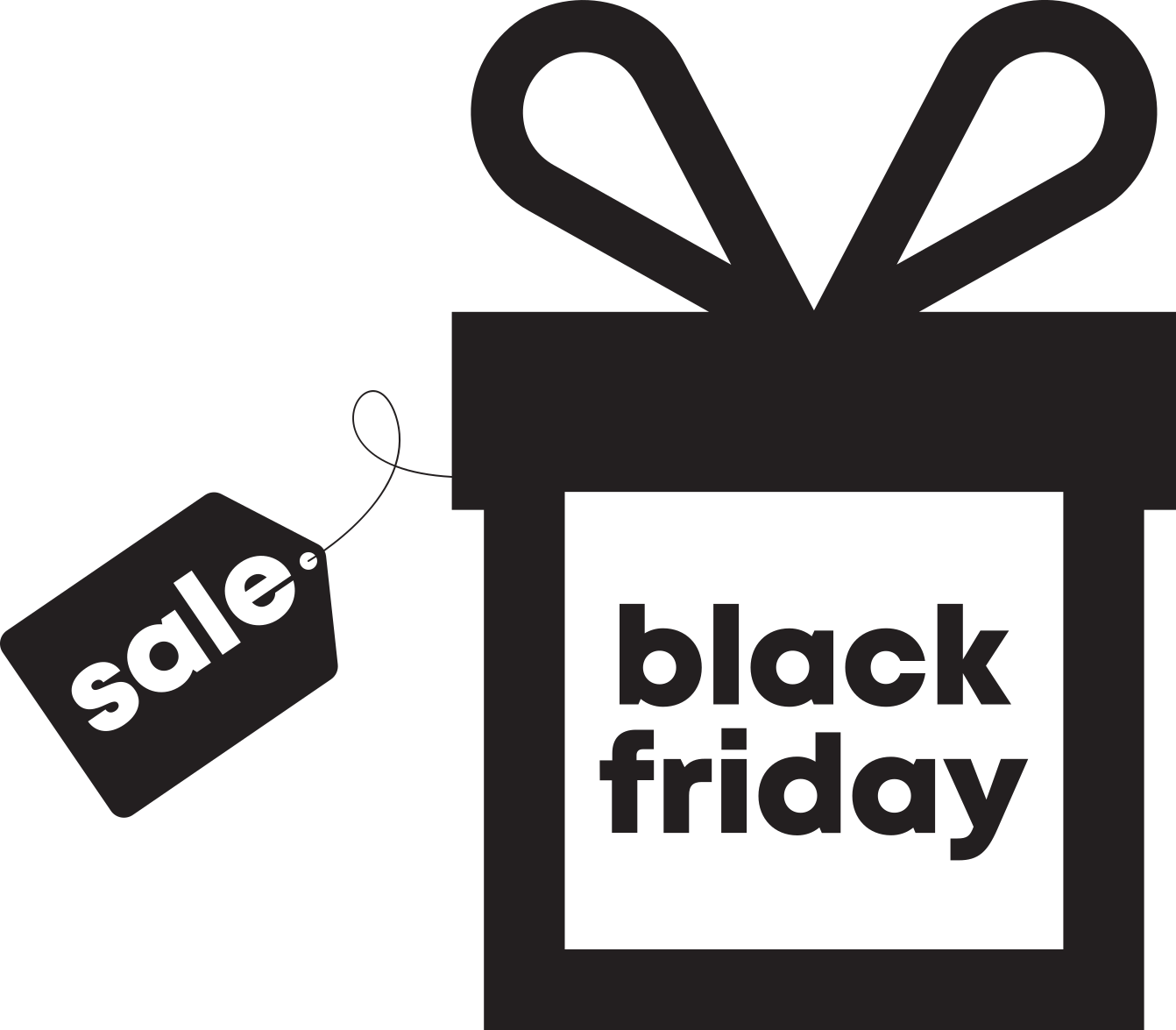 Black friday vinil halı hediye gibi - TenStickers
